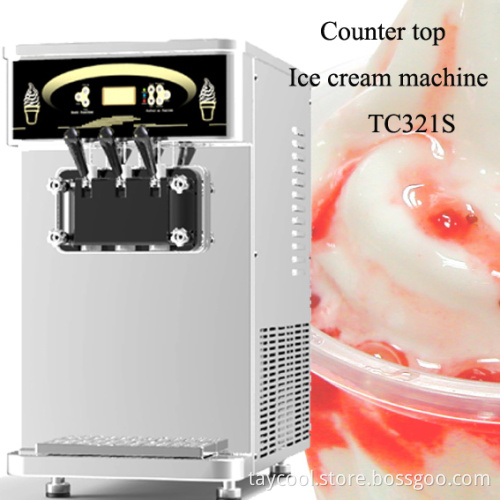 Table Top Frozen Yogurt Machine with Stainless Steel Shell (TC321S)